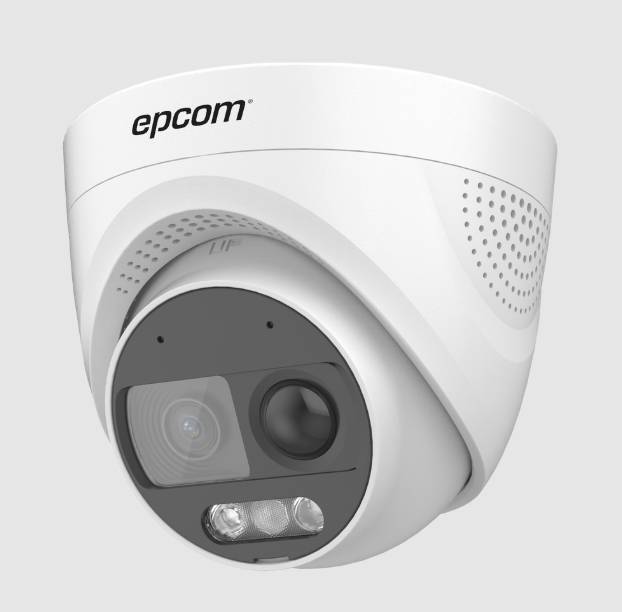 E8TURBOIG2W Camara Domo Epcom Plastico hd 2mp (t120p