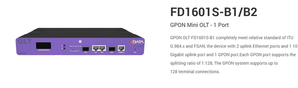 FD1601S-B1 OLT C-DATA PON PORT GPON 1