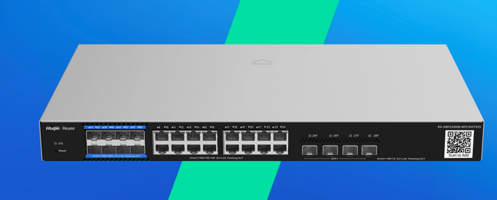 RG-NBF5200M-8FS16GT4XS, e-Lighten Layer 3 Managed Switch