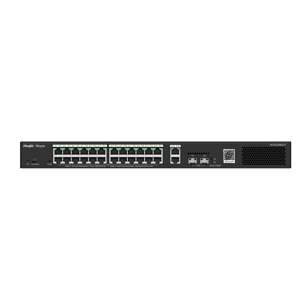 RG-ES228GS-P SWICH POE SMART POE CON 24 PUERTOS GIGABIT